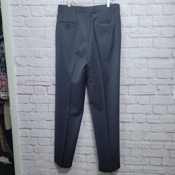 Givenchy Monsieur Wool Suit No Size Micro Houndstooth Jacket Pants Midnight Blue - Picture 7 of 9